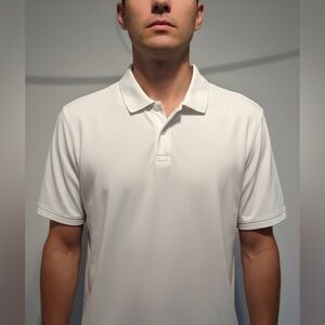 NEW Men’s St. John’s Bay Comfort Stretch Classic Fit Polo Shirt White Size XL